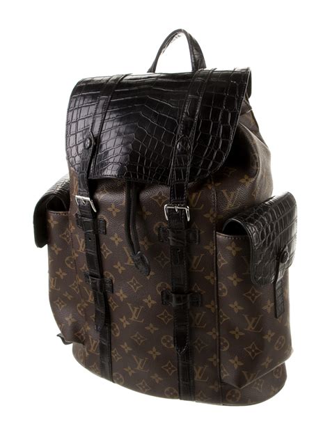 louis vuitton christopher crocodile monogram|louis Vuitton Monogram backpack.